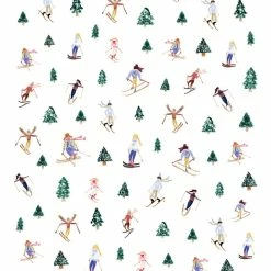 Pippins Tea Company Inc. General Store Tea Towel, Skiers