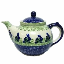 Tea Wares Boleslawiec Polish Pottery - Spring Bunny Afternoon Teapot