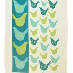 Raingoose General Store Tea Towel, Rain Goose, Linen, Swedish Birds