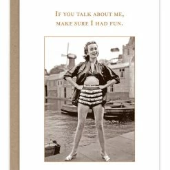 Pippins Tea Company Inc. Card. Birthday; If You Talk About Me..