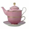 Pippins Tea Company Inc. Classic Silk Road Pink Tea For One With Infuser