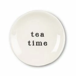 Pippins Tea Tea Wares Teabag Holder, Small Plate; Tea Time