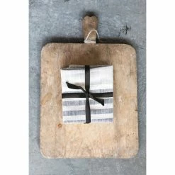 Pippins Tea Company Inc. Tea Towel, Woven Cotton Striped, Set Of 3