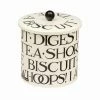 Emma Bridgewater Biscuit Barrel, Black Toast