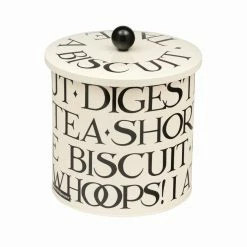 Emma Bridgewater Biscuit Barrel, Black Toast