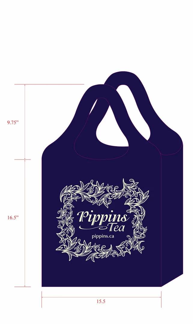 Brand new π Pippins Tea Company Inc. Pippins, Reusable Roll Up Tote Bag General Store π 2 Pippins Tea Company Inc. Pippins, Reusable Roll Up Tote Bag General Store