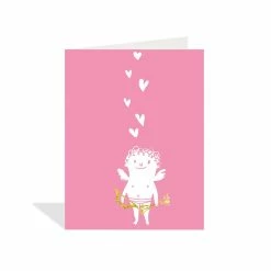Pippins Tea Company Inc. Card. Valentine, Cupid