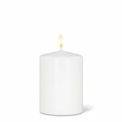 Pippins Tea Company Candle, Pillar Small White