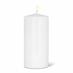 Pippins Tea Company General Store Candle, Pillar Large White