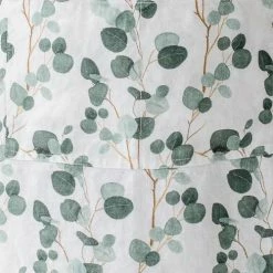 Pippins Tea Company Inc. Tea Towel, Linen, White Eucalyptus General Store