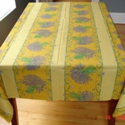 Pippins Tea Company Inc. General Store Tablecloth, Provence, Yellow Lavender Rectangle