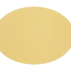 Pippins Tea Company Inc. Oval Vinyl Placemat, Yellow General Store